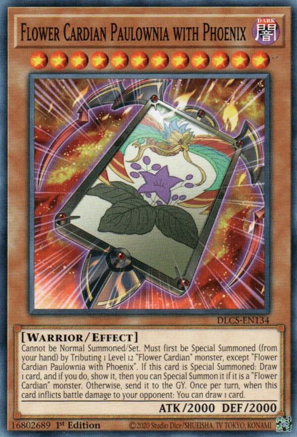 Flower Cardian Paulownia with Phoenix DLCS-EN134 card from Dragons of Legend: The Complete Series