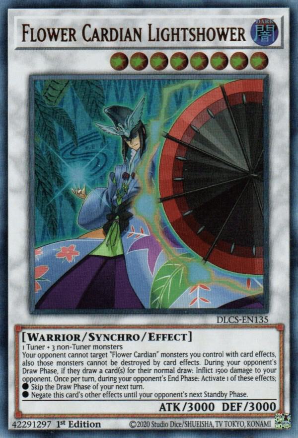 Flower Cardian Lightshower DLCS-EN135 card from Dragons of Legend: The Complete Series