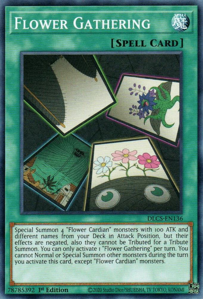 Flower Gathering DLCS-EN136 card from Dragons of Legend: The Complete Series