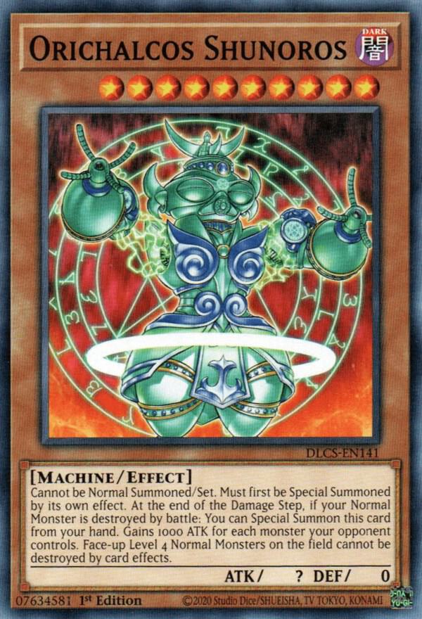 Orichalcos Shunoros DLCS-EN141 card from Dragons of Legend: The Complete Series
