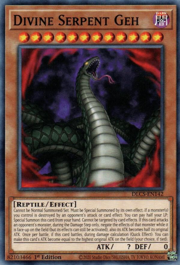 Divine Serpent Geh DLCS-EN142 card from Dragons of Legend: The Complete Series