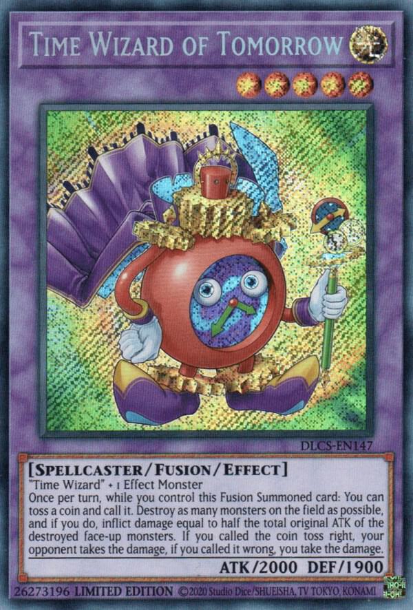 Time Wizard of Tomorrow DLCS-EN147 card from Dragons of Legend: The Complete Series