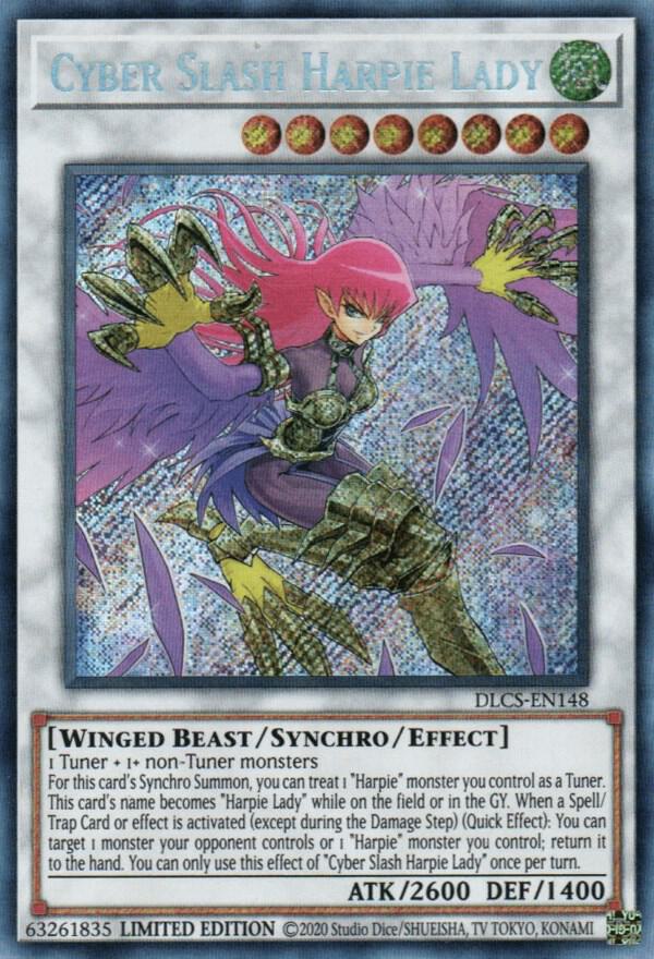 Cyber Slash Harpie Lady DLCS-EN148 card from Dragons of Legend: The Complete Series