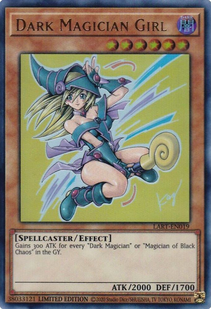 Dark Magician Girl (2020) LART-EN019 card from The Lost Art Promotion
