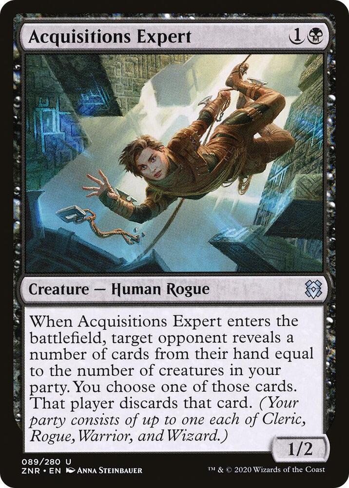 Acquisitions Expert 89 card from Zendikar Rising