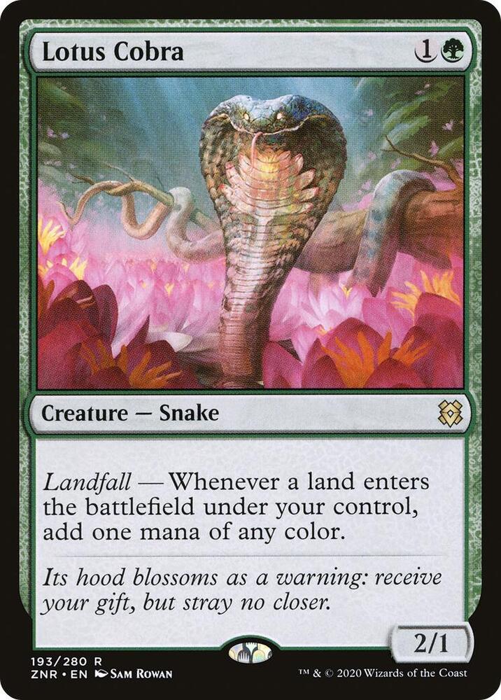 Lotus Cobra 193 card from Zendikar Rising