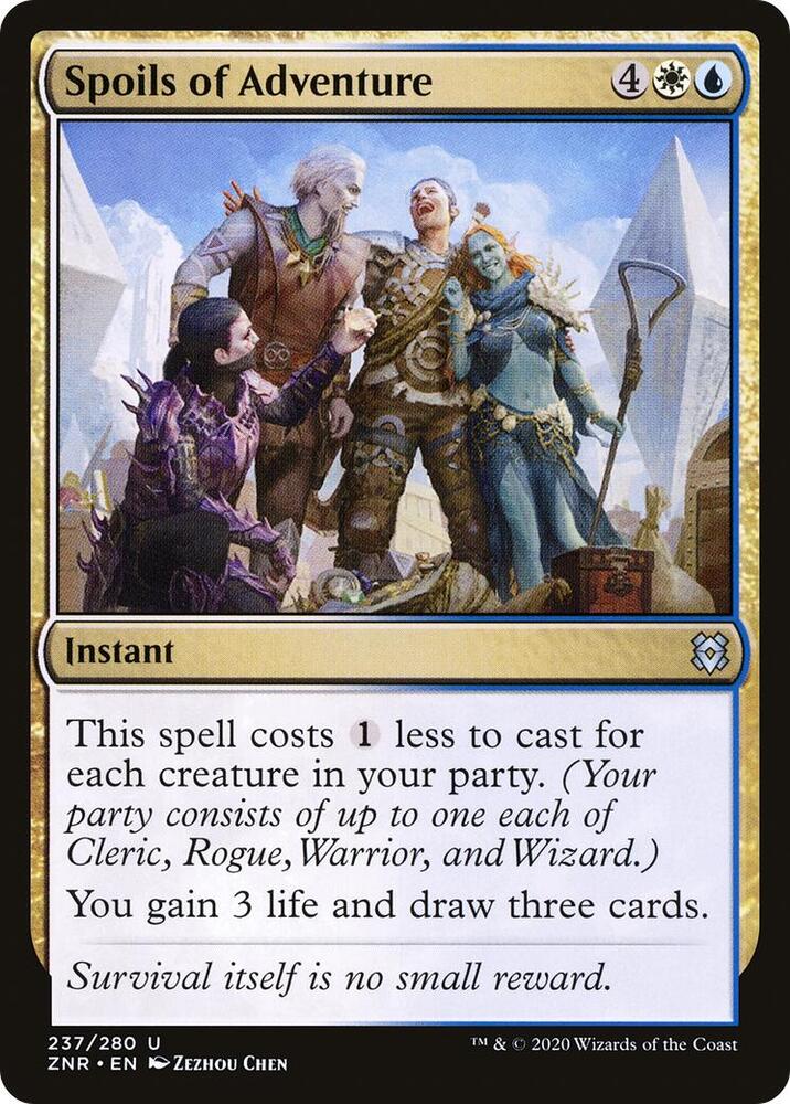 Spoils of Adventure 237 card from Zendikar Rising