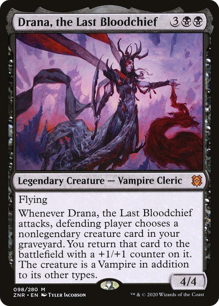 Drana, the Last Bloodchief 98 card from Zendikar Rising