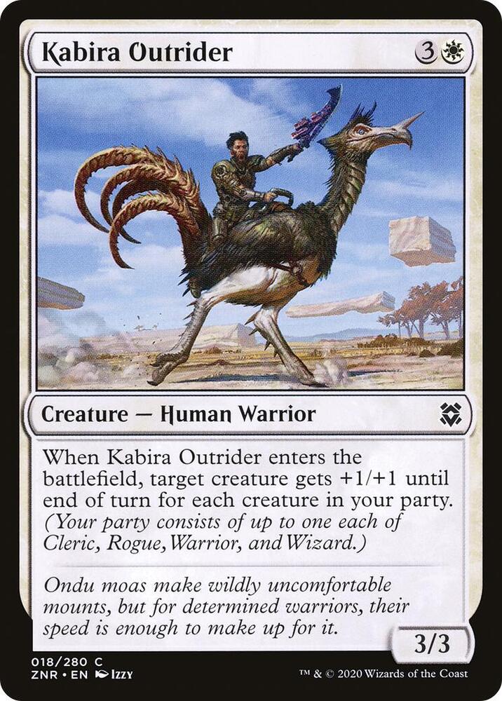 Kabira Outrider 18 card from Zendikar Rising
