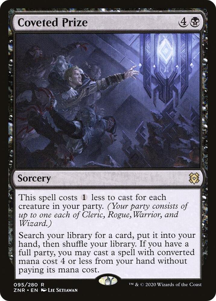 Coveted Prize 95 card from Zendikar Rising