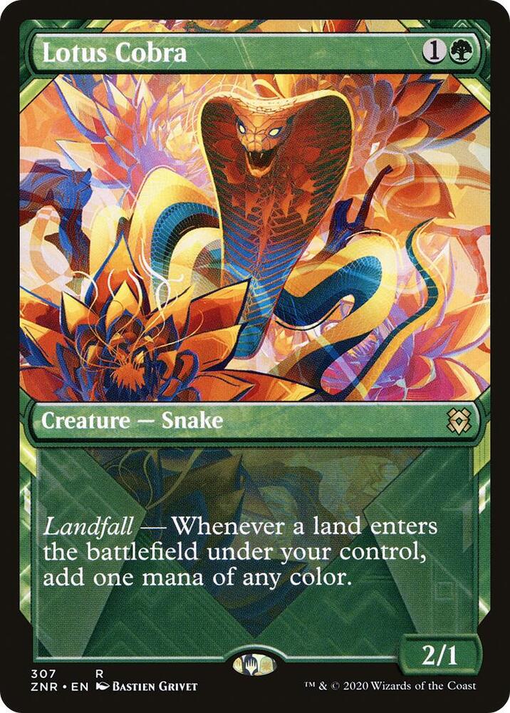 Lotus Cobra (Showcase) 307 card from Zendikar Rising