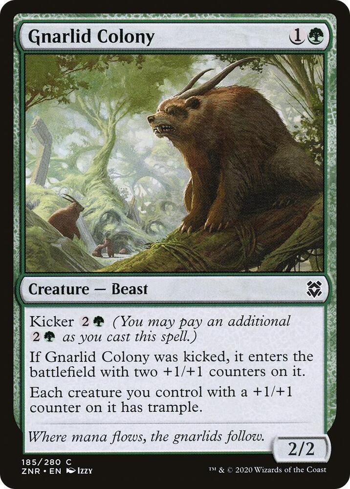 Gnarlid Colony 185 card from Zendikar Rising