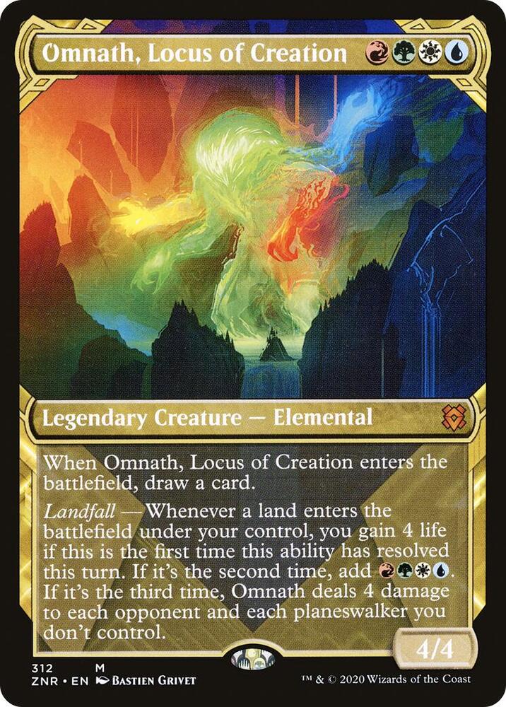 Omnath, Locus of Creation (Showcase) 312 card from Zendikar Rising