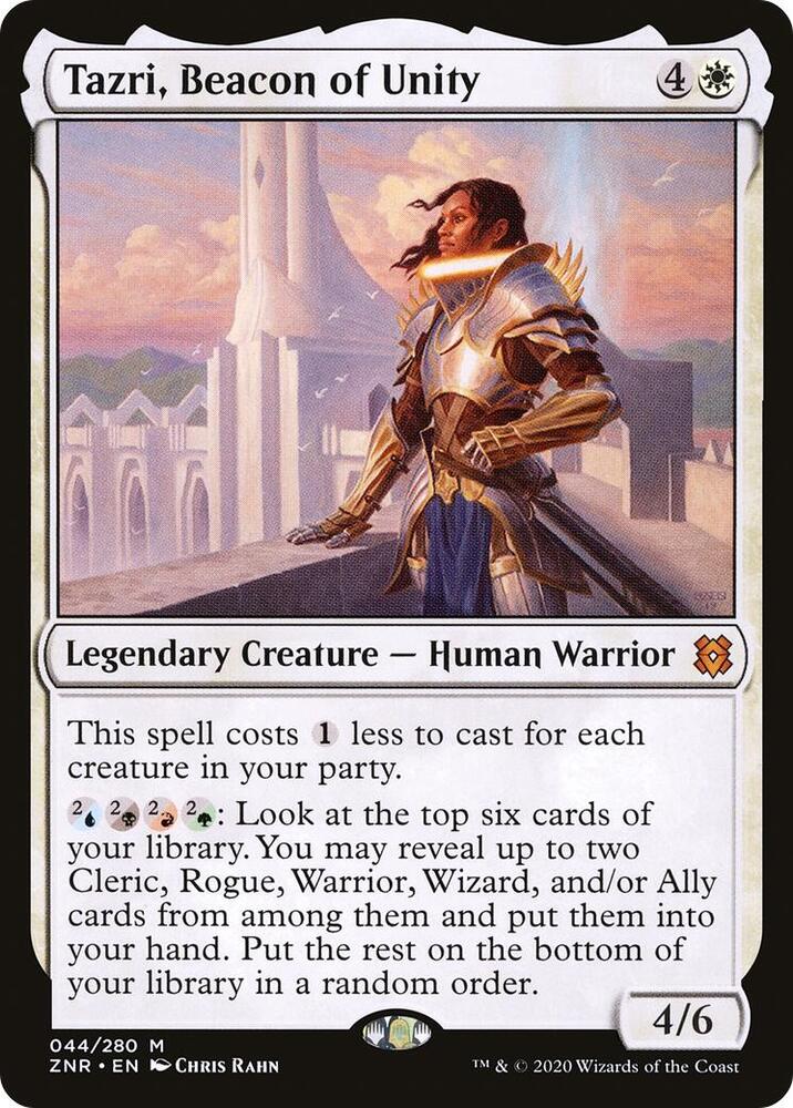 Tazri, Beacon of Unity 44 card from Zendikar Rising