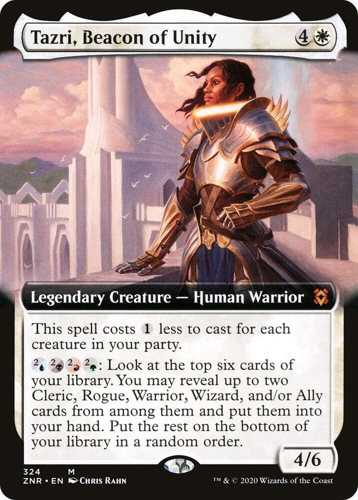 Tazri, Beacon of Unity (Extended Art) 324 card from Zendikar Rising