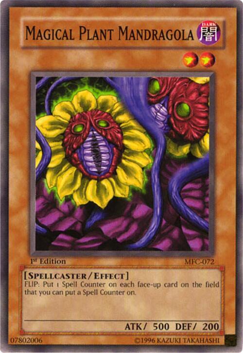 Magical Plant Mandragola MFC-072 card from Magician's Force