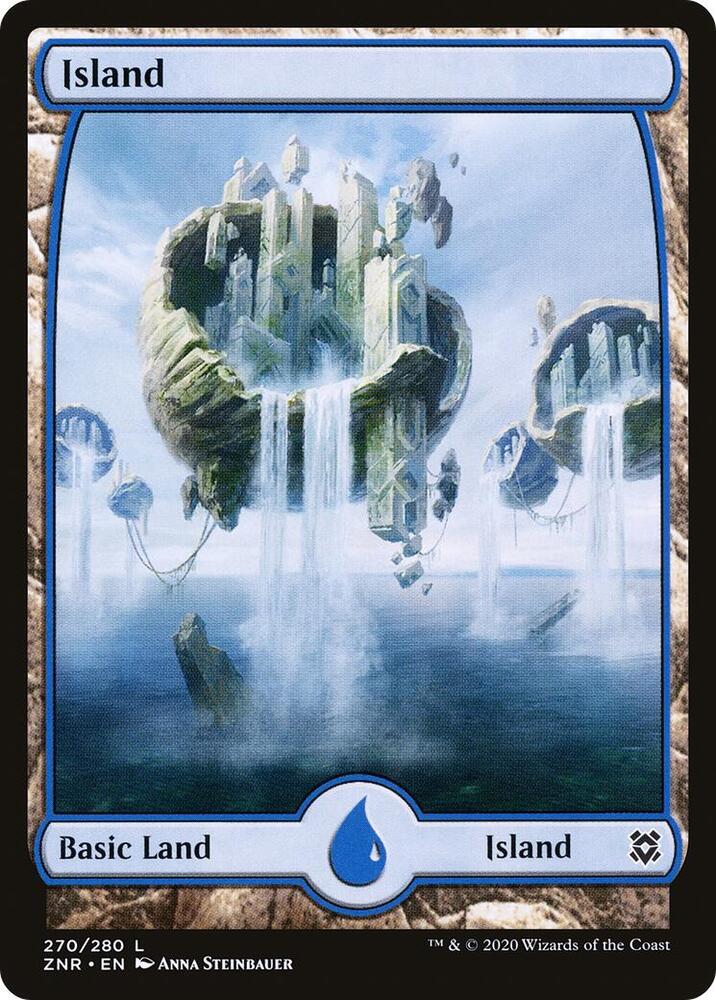 Island - Full Art 270 card from Zendikar Rising