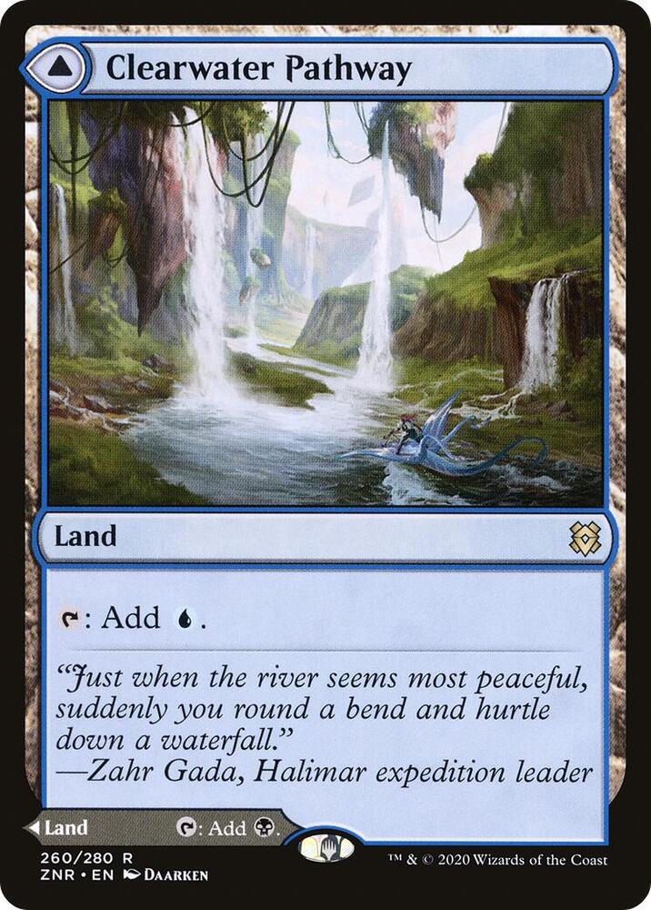 Clearwater Pathway 260 card from Zendikar Rising
