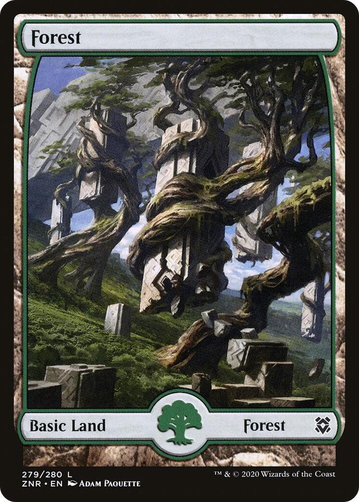 Forest - Full Art 279 card from Zendikar Rising