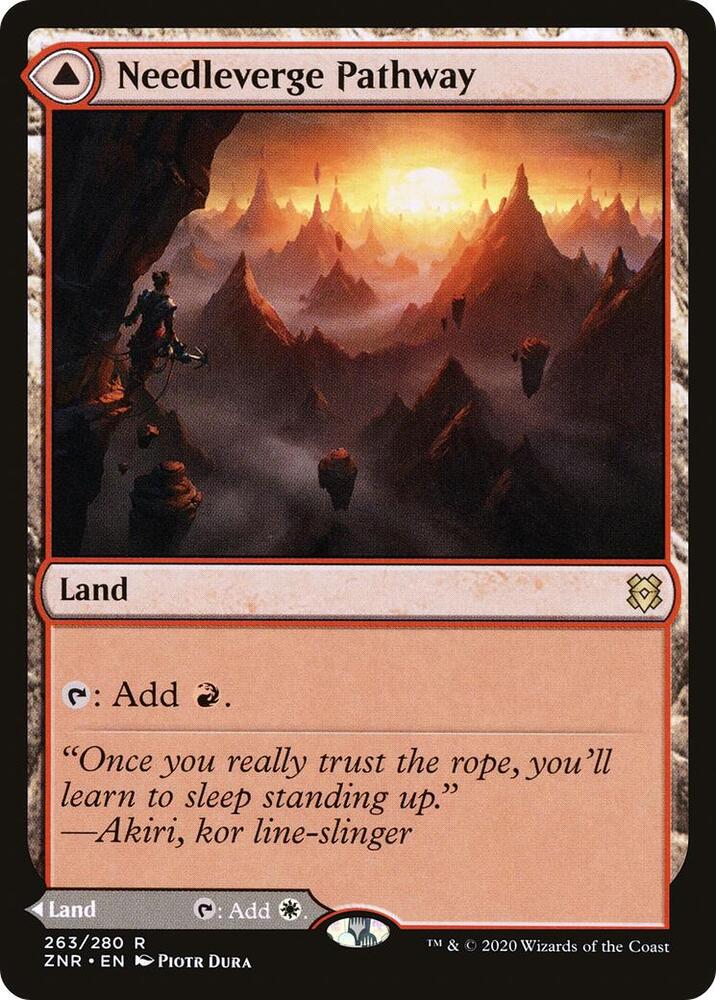 Needleverge Pathway 263 card from Zendikar Rising