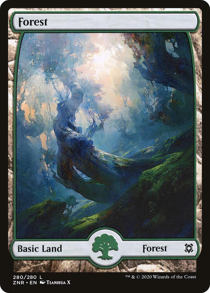 Forest - Full Art 280 card from Zendikar Rising