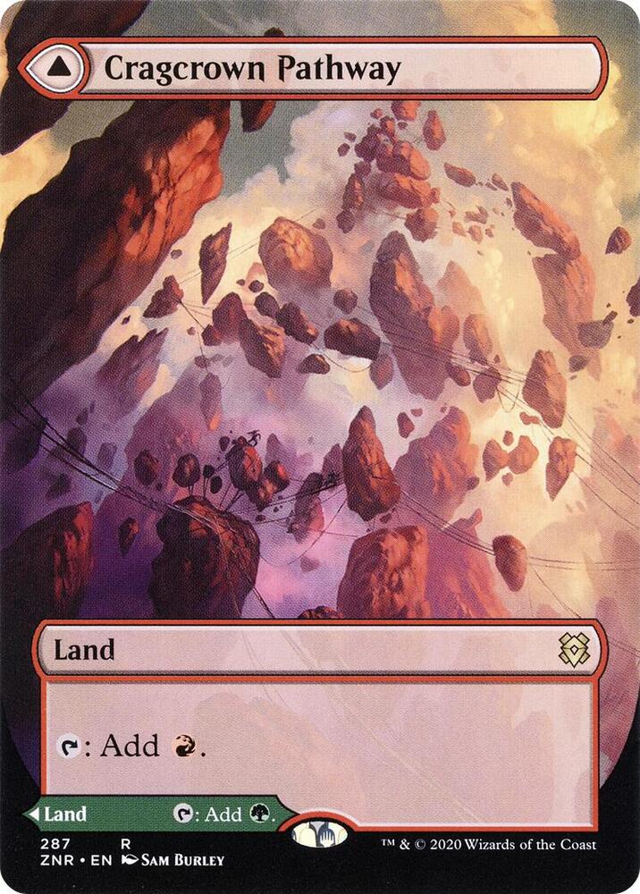 Cragcrown Pathway (Borderless) 287 card from Zendikar Rising