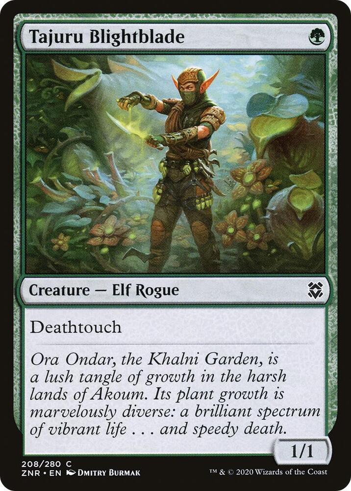 Tajuru Blightblade 208 card from Zendikar Rising