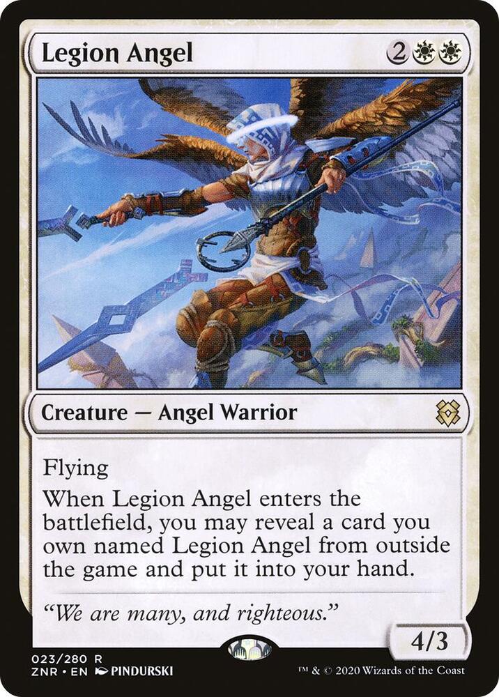 Legion Angel 23 card from Zendikar Rising