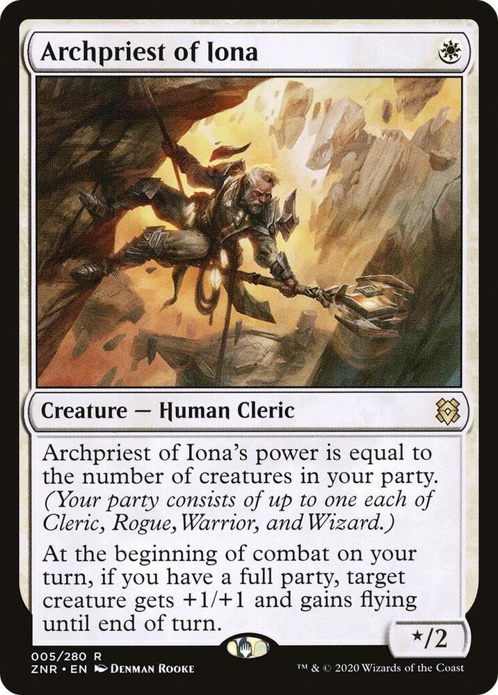 Archpriest of Iona 5 card from Zendikar Rising