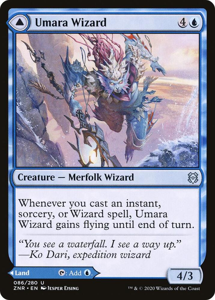 Umara Wizard 86 card from Zendikar Rising