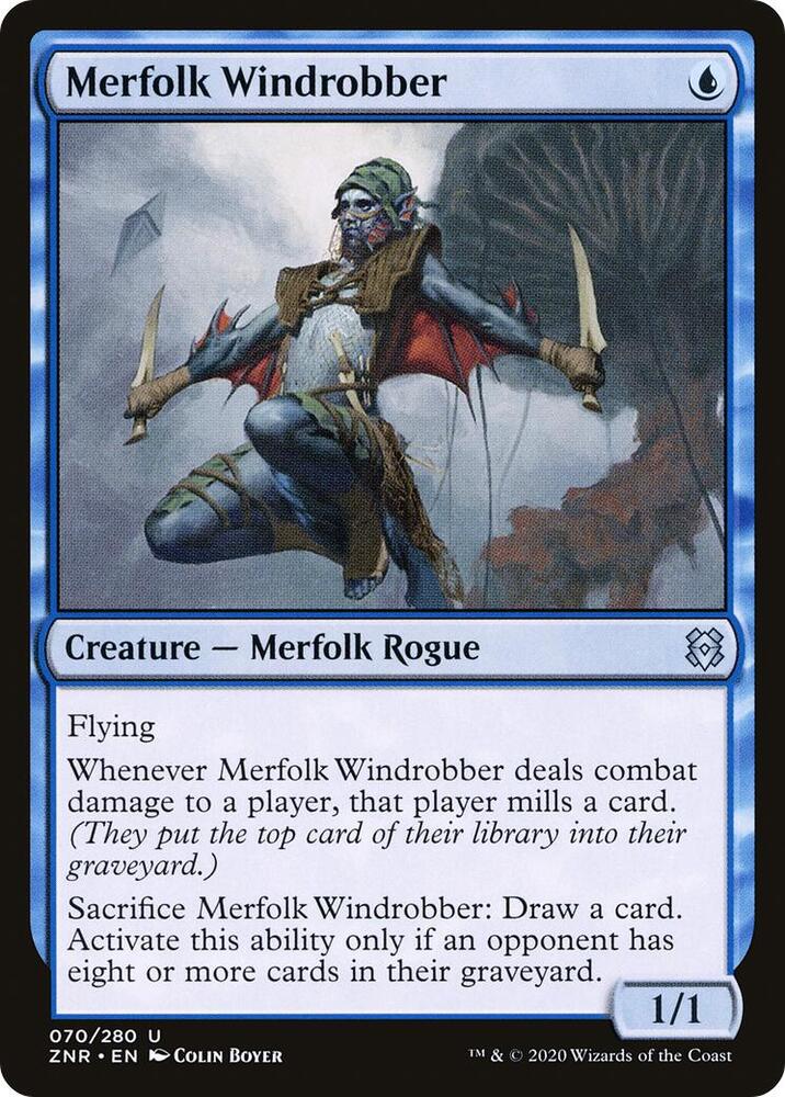 Merfolk Windrobber 70 card from Zendikar Rising