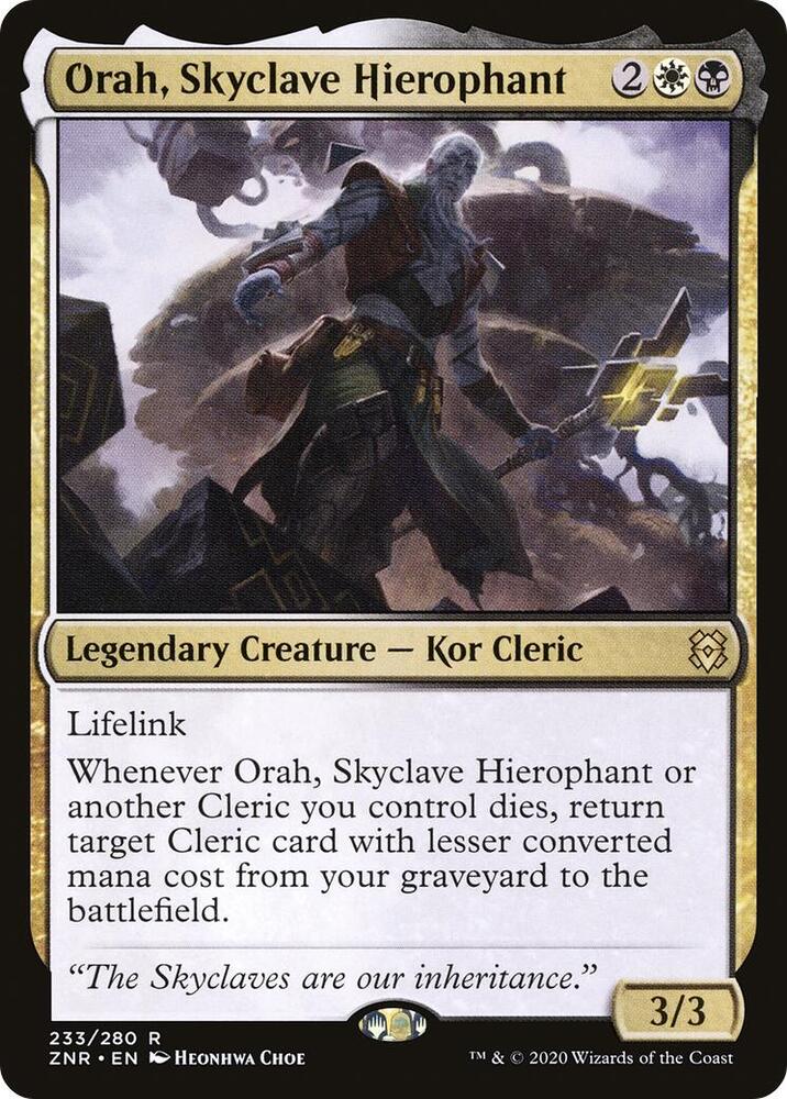 Orah, Skyclave Hierophant 233 card from Zendikar Rising