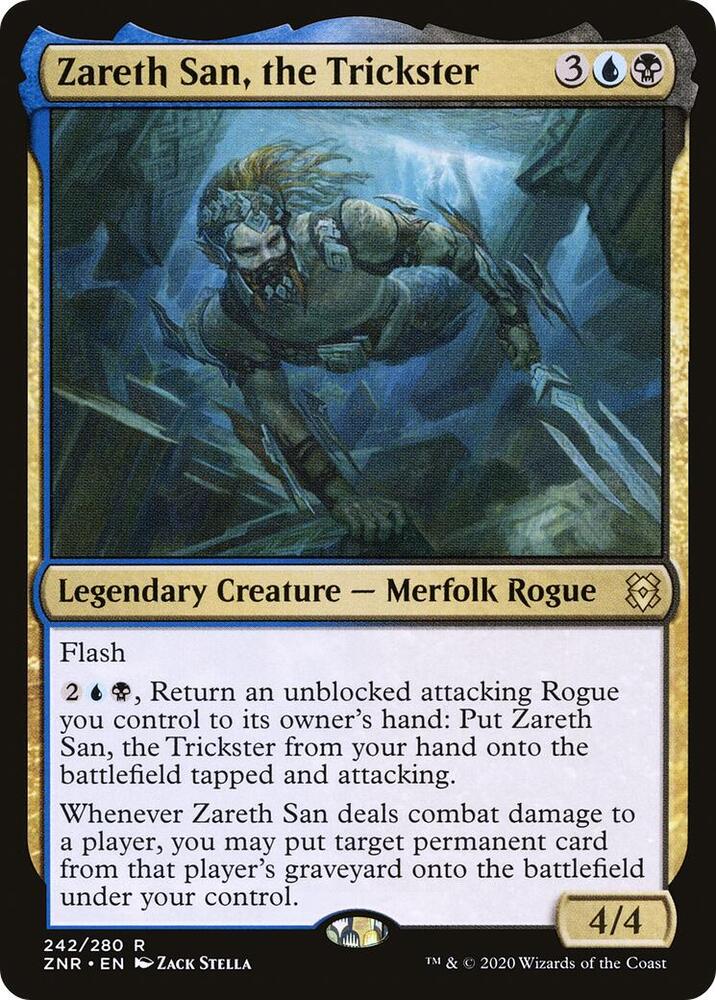 Zareth San, the Trickster 242 card from Zendikar Rising