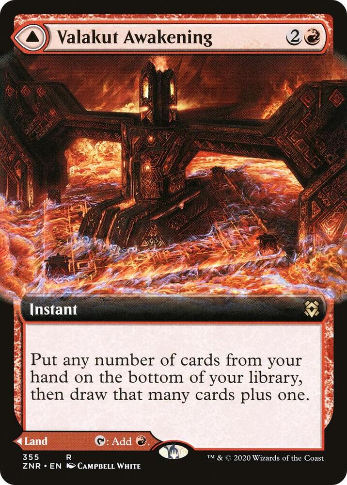 Valakut Awakening (Extended Art) 355 card from Zendikar Rising