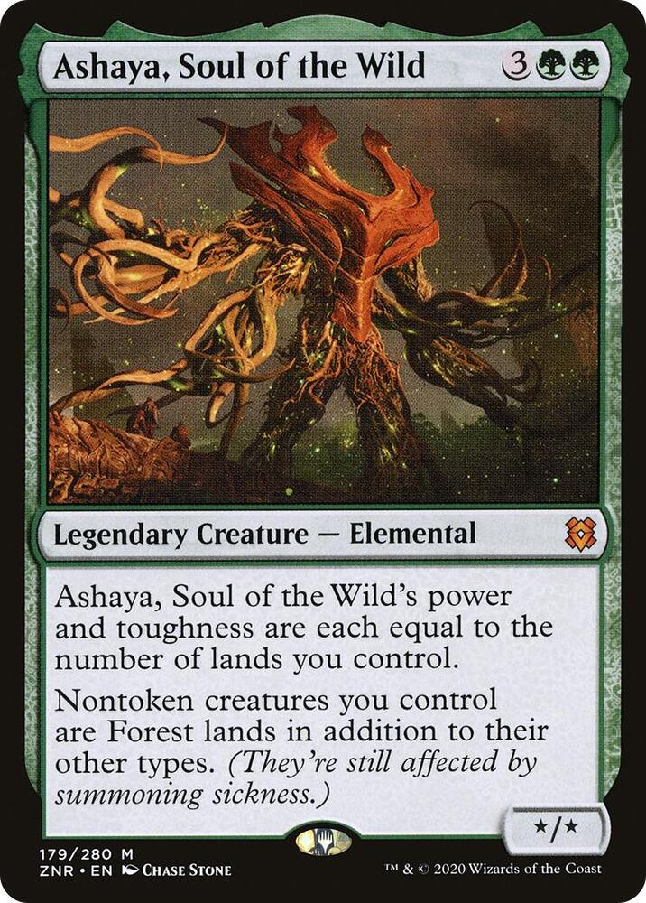 Ashaya, Soul of the Wild 179 card from Zendikar Rising