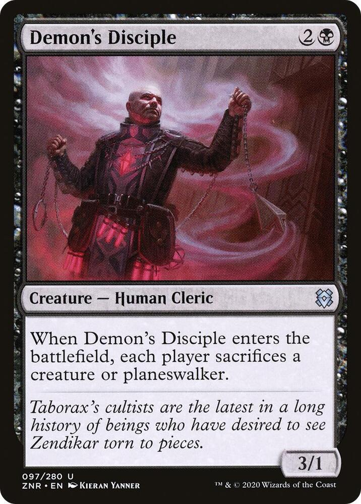Demon's Disciple 97 card from Zendikar Rising