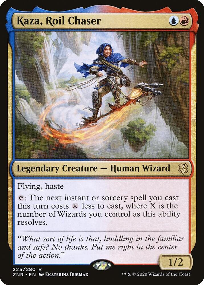 Kaza, Roil Chaser 225 card from Zendikar Rising
