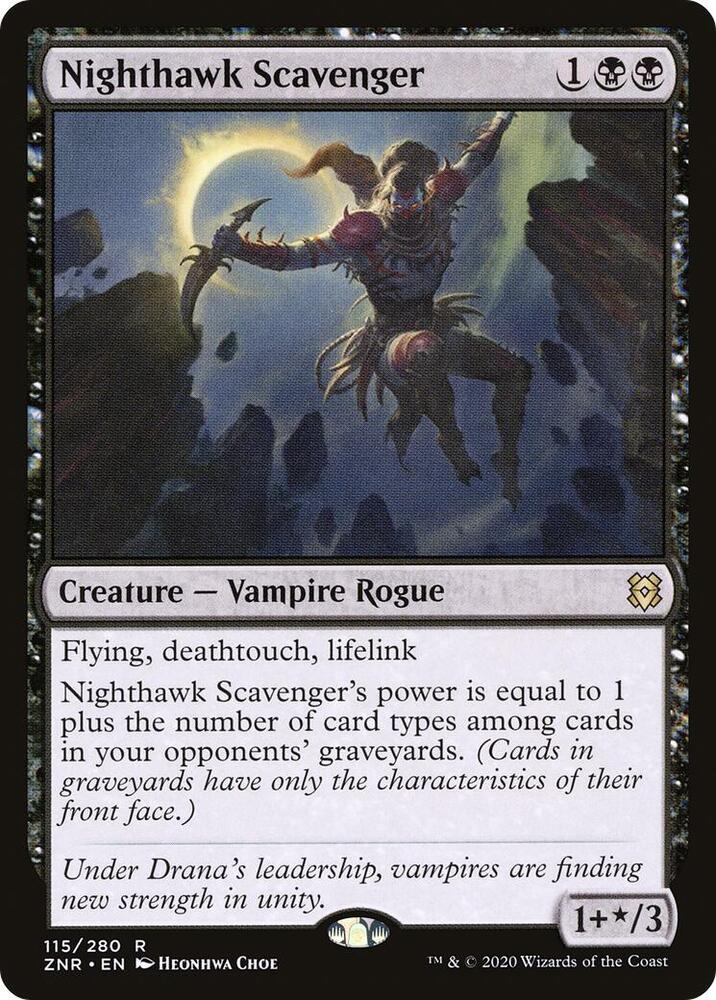 Nighthawk Scavenger 115 card from Zendikar Rising