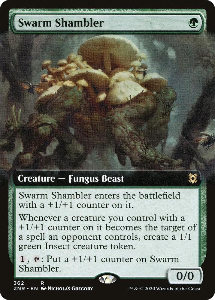 Swarm Shambler (Extended Art) 362 card from Zendikar Rising
