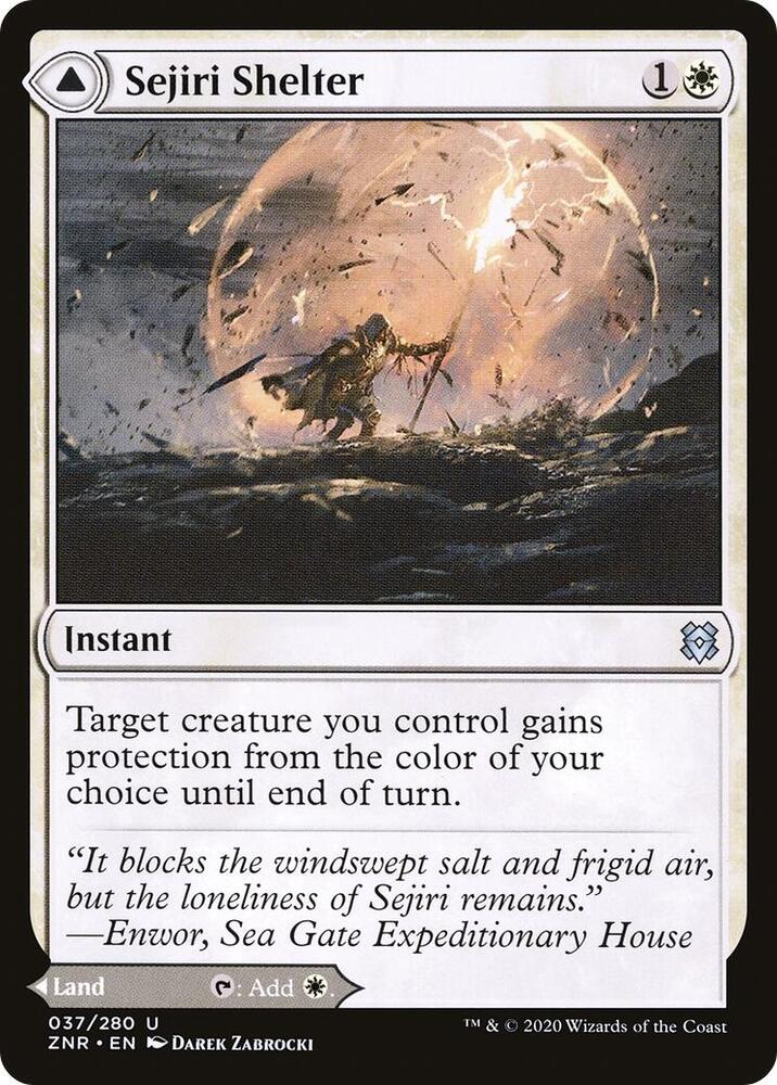 Sejiri Shelter 37 card from Zendikar Rising