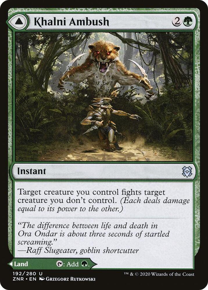 Khalni Ambush 192 card from Zendikar Rising