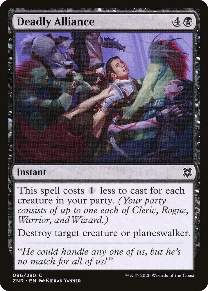 Deadly Alliance 96 card from Zendikar Rising