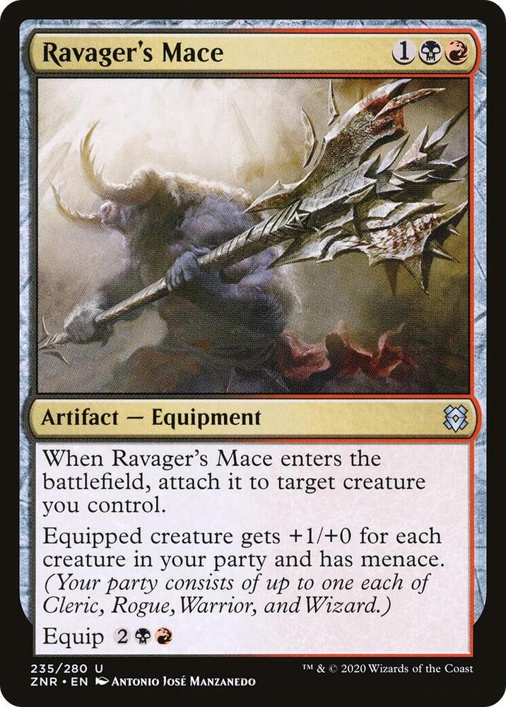 Ravager's Mace 235 card from Zendikar Rising