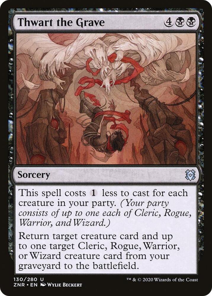 Thwart the Grave 130 card from Zendikar Rising