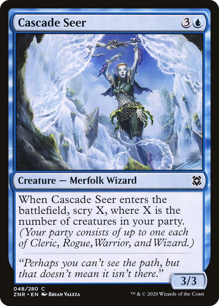 Cascade Seer 48 card from Zendikar Rising