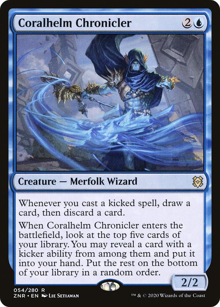 Coralhelm Chronicler 54 card from Zendikar Rising