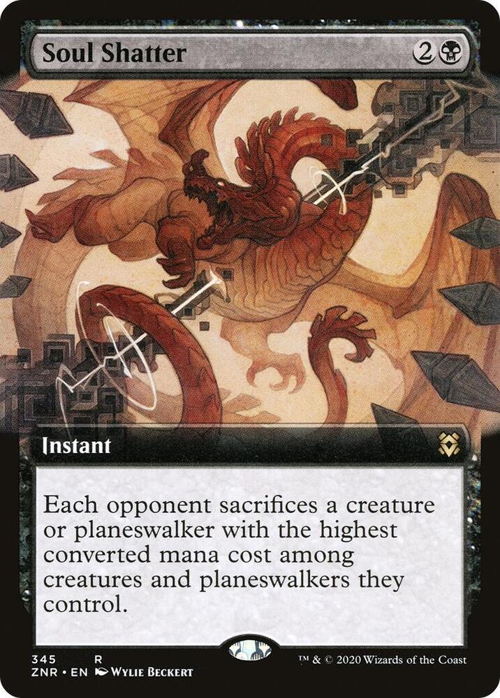 Soul Shatter (Extended Art) 345 card from Zendikar Rising