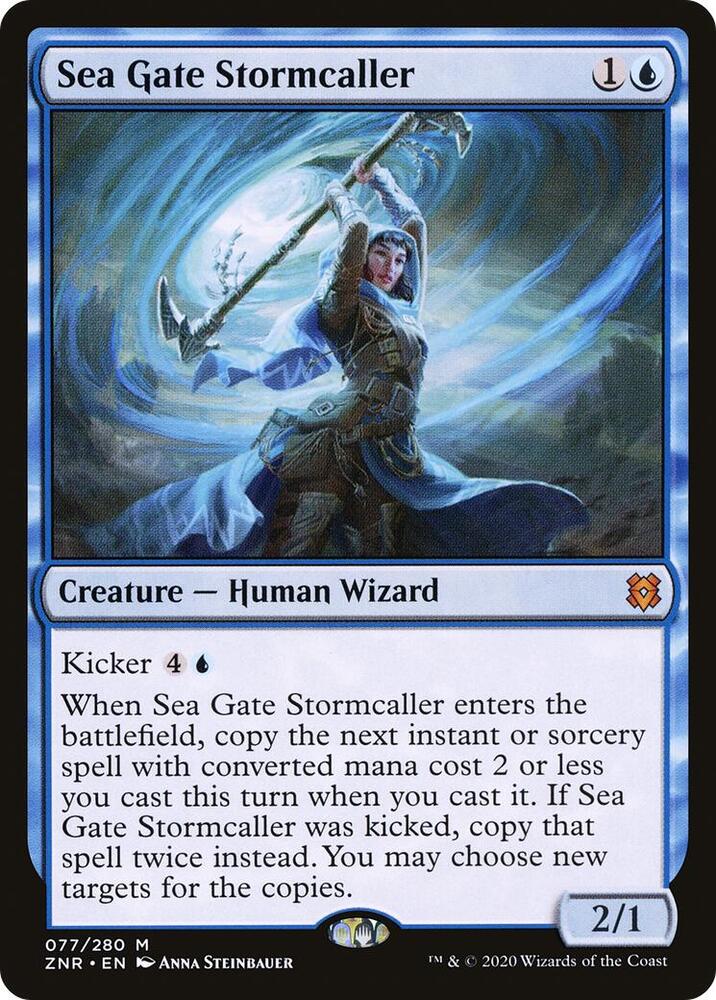 Sea Gate Stormcaller 77 card from Zendikar Rising