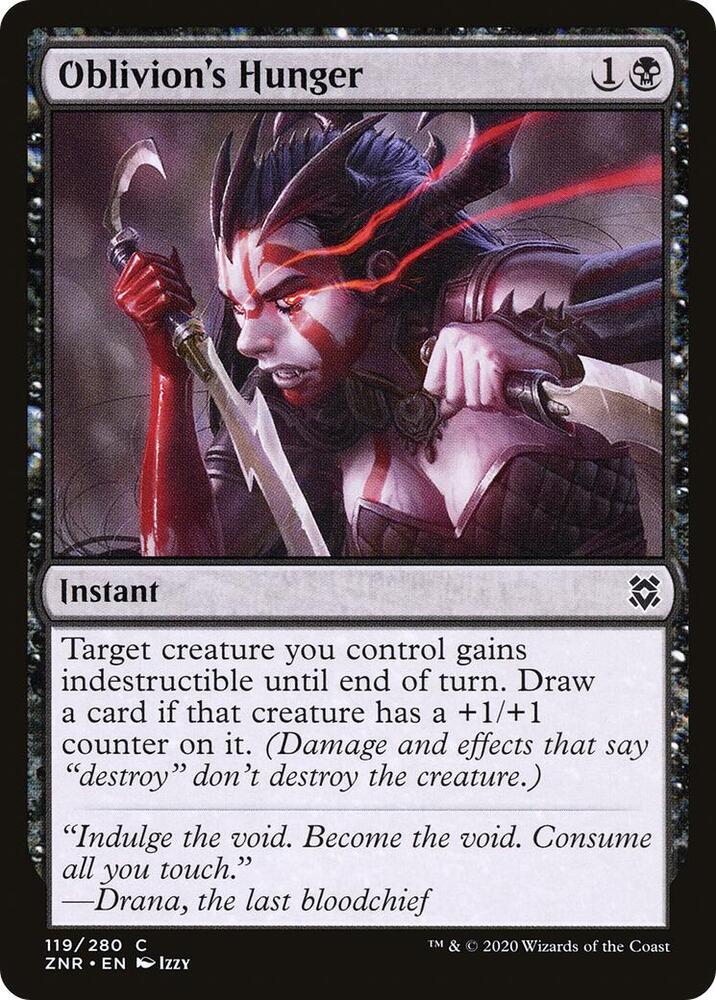 Oblivion's Hunger 119 card from Zendikar Rising
