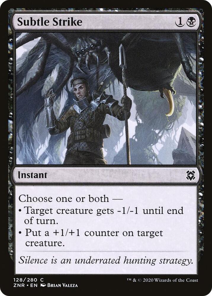 Subtle Strike 128 card from Zendikar Rising